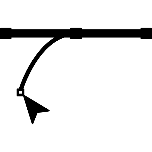 Преобразование прямой линии в кривую  иконка