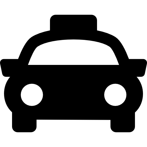 vorderansicht des taxis Basic Rounded Filled icon