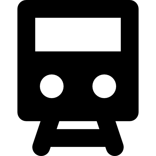 widok z przodu pociągu Basic Rounded Filled ikona