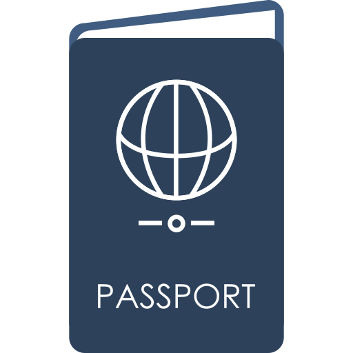 Passport Flaticons.com Lineal Color icon