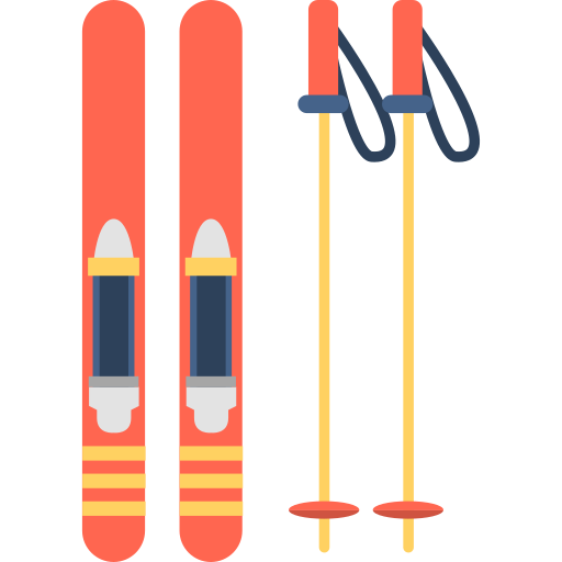 esquí Flaticons.com Lineal Color icono
