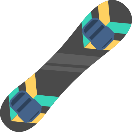 Snowboard Flaticons.com Lineal Color icon