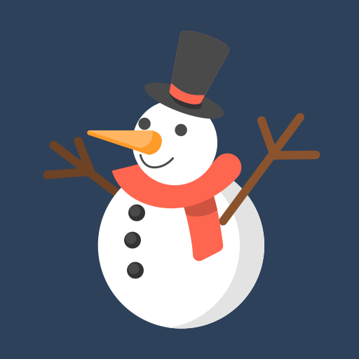 sneeuwman Flaticons.com Lineal Color icoon