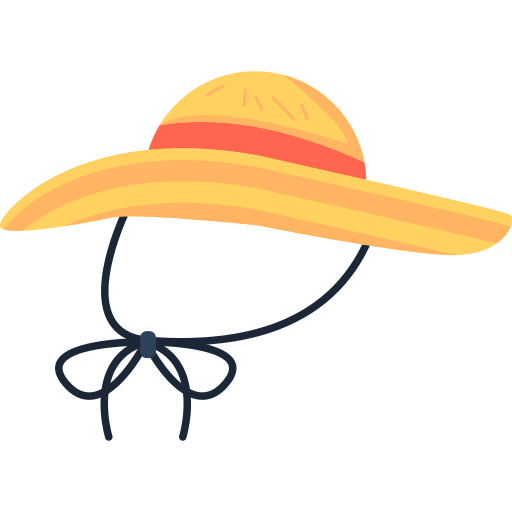 kapelusz przeciwsłoneczny Flaticons.com Lineal Color ikona