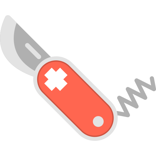 Swiss knife Flaticons.com Lineal Color icon