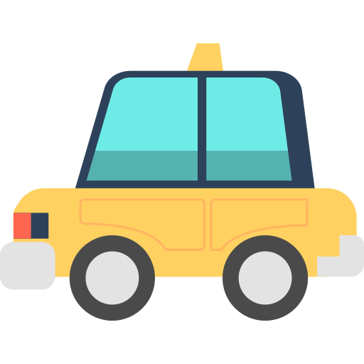 taxi Flaticons.com Lineal Color ikona