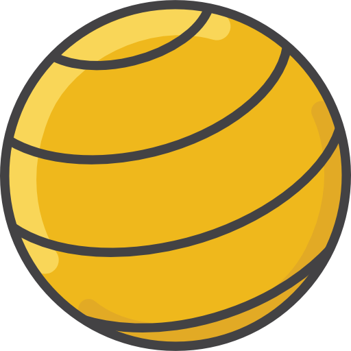 pelota de pilates Flaticons.com Flat icono