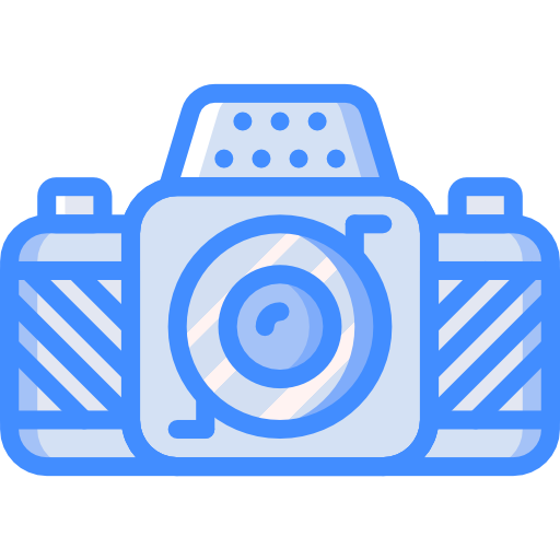 カメラ Basic Miscellany Blue icon