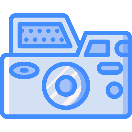 カメラ Basic Miscellany Blue icon