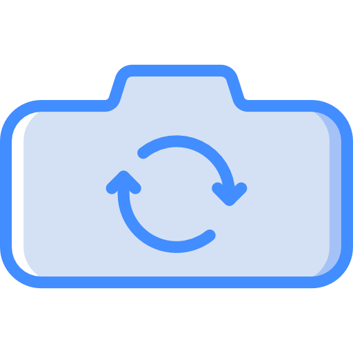 fotocamera Basic Miscellany Blue icoon