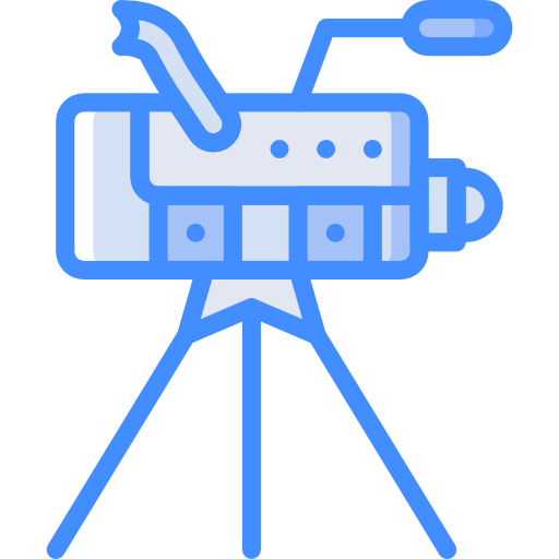 kamera wideo Basic Miscellany Blue ikona