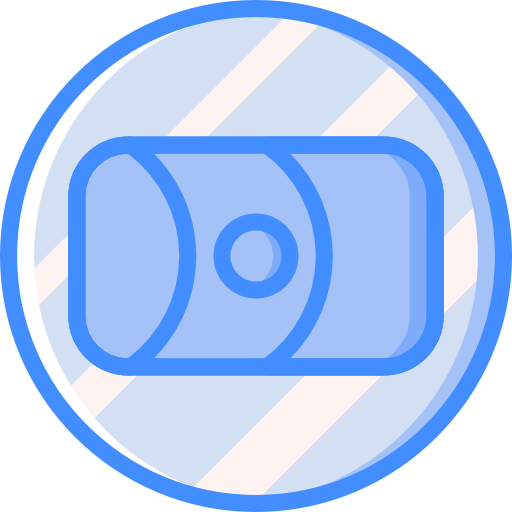 lente de la cámara Basic Miscellany Blue icono