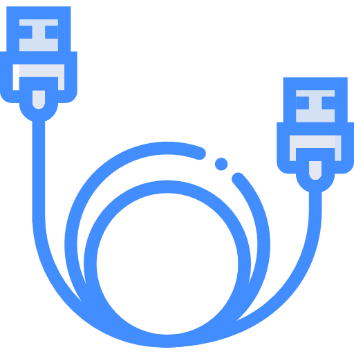 usb-kabel Basic Miscellany Blue icon