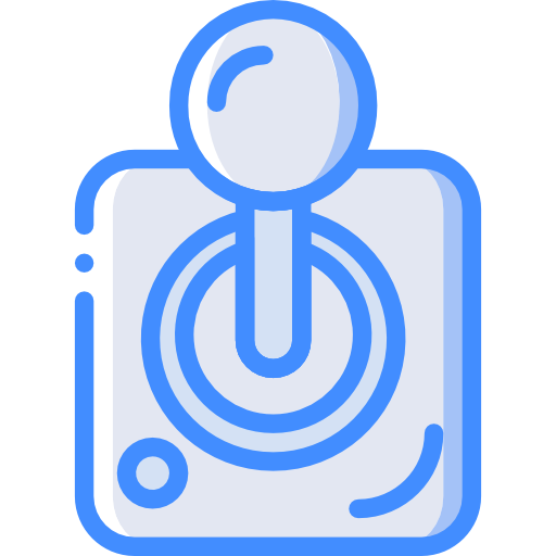joystick Basic Miscellany Blue icon
