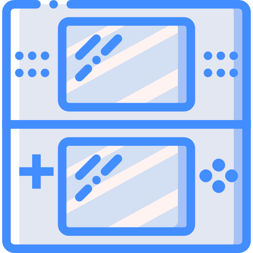 Game console Basic Miscellany Blue icon