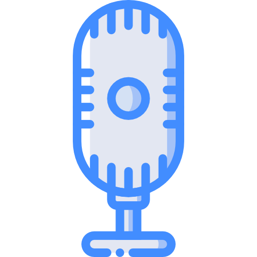 microphone Basic Miscellany Blue Icône