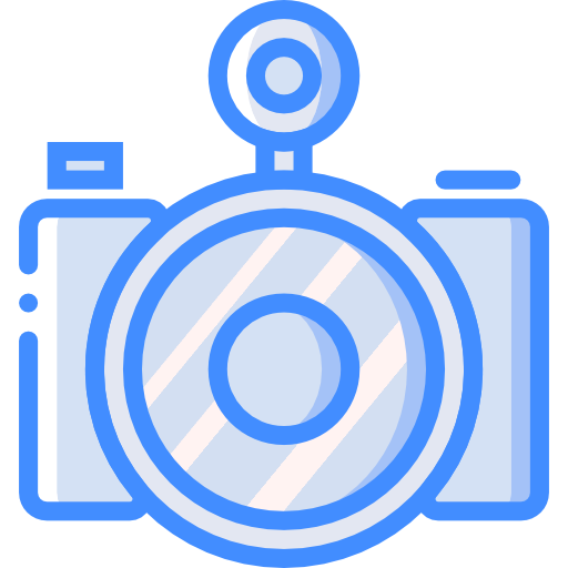 fotocamera Basic Miscellany Blue icona