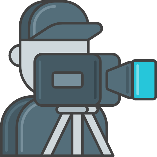 cameraman Flaticons.com Flat icona