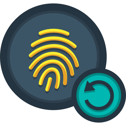 Fingerprint Flaticons.com Lineal Color icon