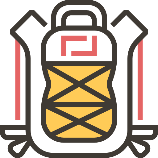 Backpack Meticulous Yellow shadow icon