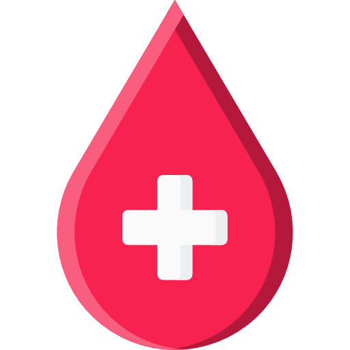 goccia di sangue Flaticons.com Lineal Color icona