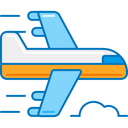 fracht lotniczy Flaticons.com Flat ikona