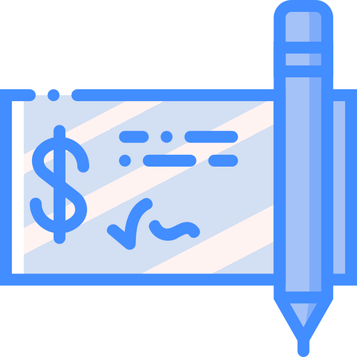cheque Basic Miscellany Blue icono
