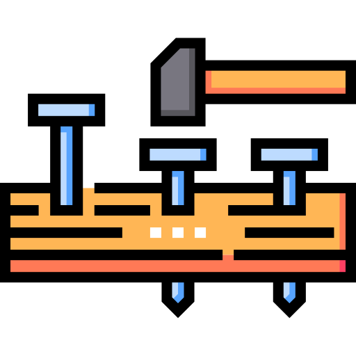 망치 Detailed Straight Lineal color icon