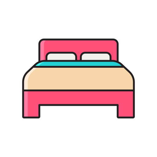 Mattress Generic Thin Outline Color icon