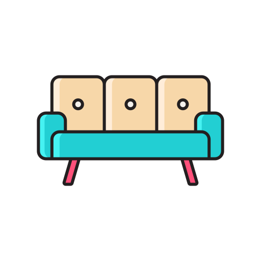 sofa Generic Thin Outline Color ikona