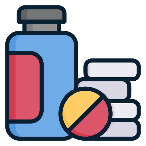 Drug Generic Outline Color icon