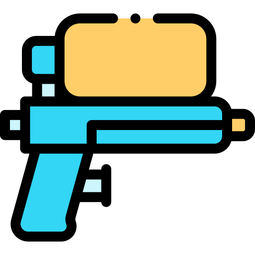 pistolet à eau Detailed Rounded Lineal color Icône