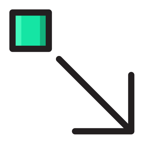 opción de alejar Generic Outline Color icono
