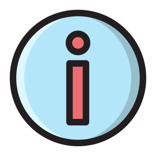 情報ボタン Generic Outline Color icon
