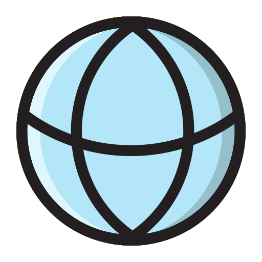 palla mondiale Generic Outline Color icona