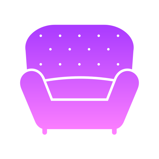 fotel Generic Flat Gradient ikona
