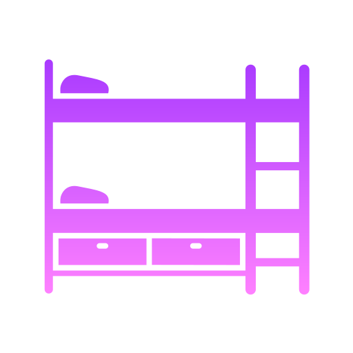 2段ベッド Generic Flat Gradient icon