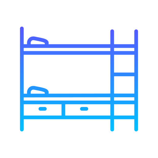 Bunk bed Generic Gradient icon