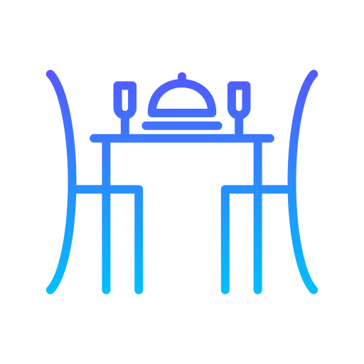 Dining table Generic Gradient icon