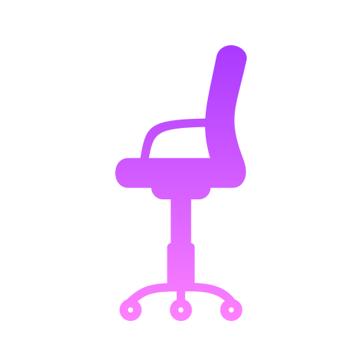 事務用椅子 Generic Flat Gradient icon