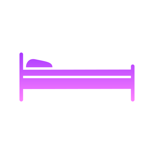 シングルベッド Generic Flat Gradient icon