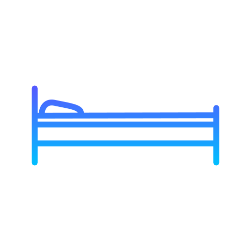 싱글 침대 Generic Gradient icon