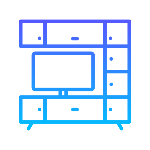 Tv table Generic Gradient icon