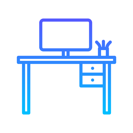 Desk Generic Gradient icon