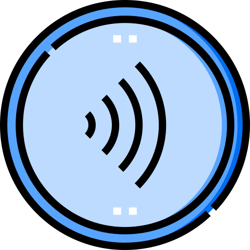 Contactless Detailed Straight Lineal color icon