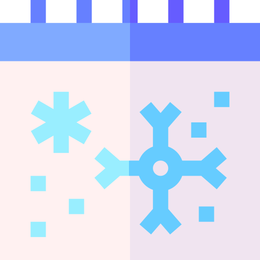 winter Basic Straight Flat icoon