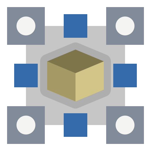 blockchain Generic Flat icoon