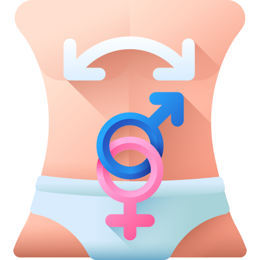 transgender 3D Color icoon