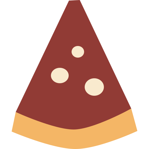 kawałek ciasta Cartoon Flat ikona