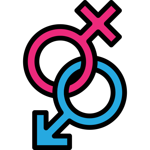 Гендерный знак Generic Outline Color иконка